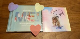 Taylor Swift Signed/autographed Lover Booklet,  Me Cd Single