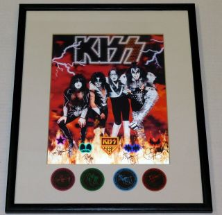 Kiss Band Farewell 2000 Lenticular 3 - D Card Poster Plaque Gene Ace Peter Paul