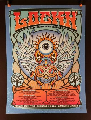 Lockn Music Fest 2013 John Warner Limited Numbered,  Signed Artist Edition Poster