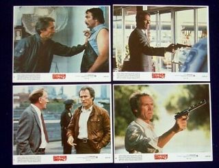 Sudden Impact Lobby Card Set Of 8 1983 Dirty Harry Clint Eastwood