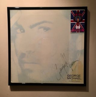 George Michael Signed Rare Father Figure 12 " Framed With Mtv Pass Wow