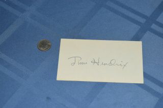 Jimi Hendrix Signed Autographed Postal Card