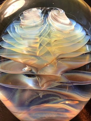 MICHAEL O ' KEEFE STUDIO Art Glass Paperweight (Signed / Dated) 6