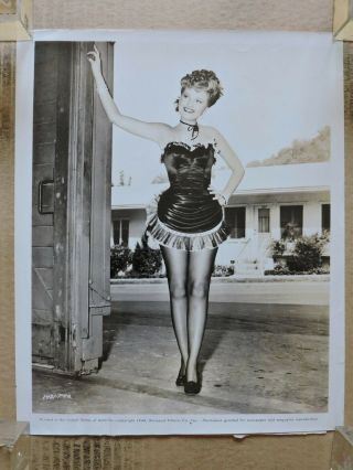 Susanna Foster In A Bustier Leggy Pinup Portrait Photo 1945 Frisco Sal