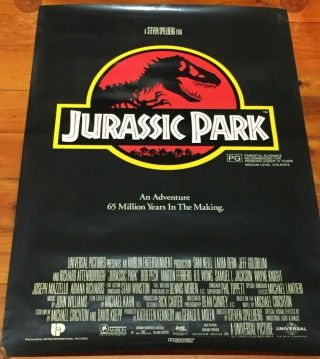 Jurassic Park 1993 Australian One Sheet Movie Poster - Rolled -