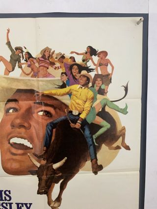 STAY AWAY JOE Movie Poster (Fine -) One Sheet 1968 Folded Elvis Presley 4321 3