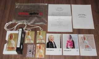 Japan Promo Only Set Christina Aguilera Official Cassette,  Photos,  Laminate Etc