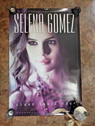 Selena Gomez Stars Dance Tour Signed Autographed Poster24 x 36VIP MEET AND GREET 5