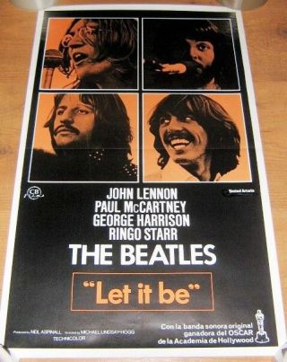 The Beatles Stunning Spanish Promo Film Poster For The 