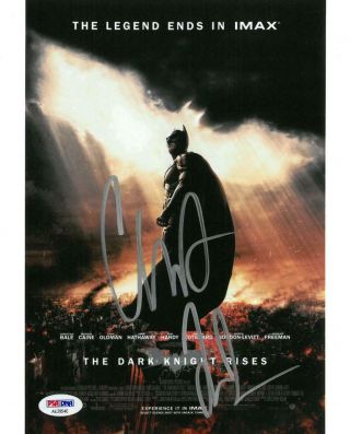 Christian Bale Signed The Dark Knight Rises Auto 8x10 Photo Psa/dna Ae29540