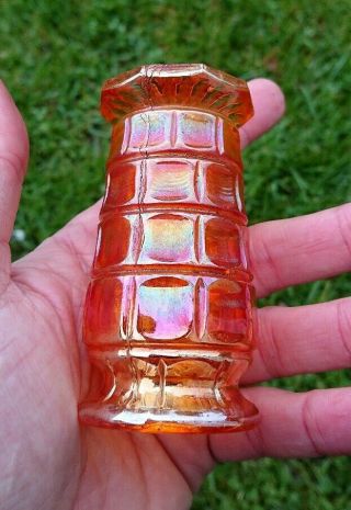 Eda Rex carnival glass spittoon Vase 7