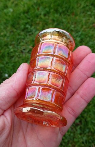 Eda Rex carnival glass spittoon Vase 8