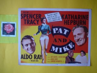 F272 Pat And Mike - U.  S 1952 Lobby Card - George Cukor - Spencer T.
