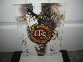 Whitesnake Signed Tour Book Program David Coverdale Deep Purple Autograph Proof