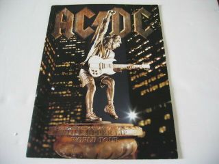 Ac Dc Stiff Upper Lip Signed Tour Programme Brian And Angus Young