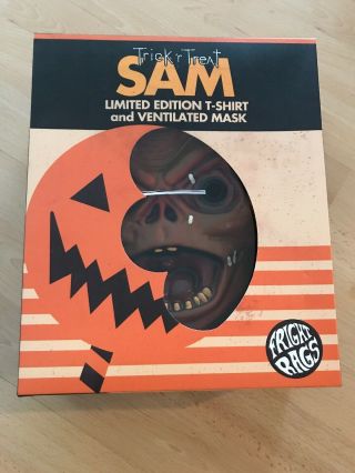 Fright Rags Exclusive Trick R Treat Sam Mask,  1/1000 Made,  Box And Mask Only