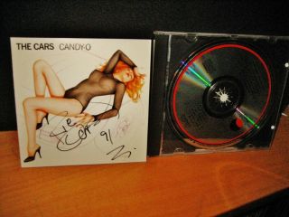 The Cars " Candy O " Cd Signed By Ric Ocasek In 1991