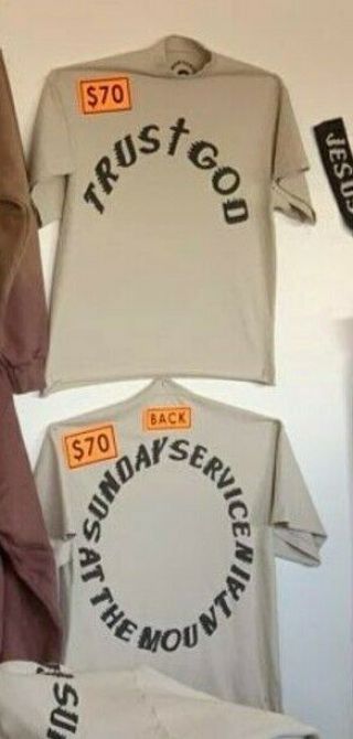 Kanye West Official 2019 Coachella Sunday Service Trust God T - Shirt Large Yeezy