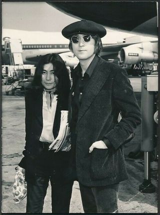 1971 Photo The Beatles - John Lennon & Yoko Ono - John 