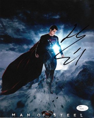 Henry Cavill Batman V Superman Autographed Signed 8x10 Photo Jsa 15