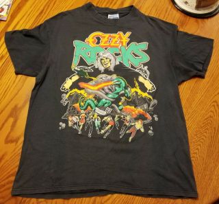 Vintage Ozzy Osbourne Concert T Shirt Rare