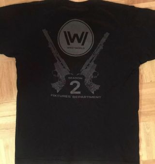 Westworld Season 2 Cast Crew Fixtures Dept T - Shirt Medium M Small S Hbo Rare
