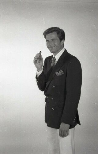 Dirk Benedict Smiling With Cigar The A - Team 1984 Nbc Tv Photo Negative