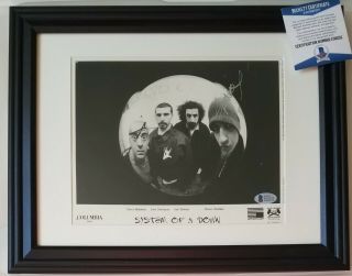 System Of A Down Autographed 8x10 Photo Beckett Bas Signed Metal Rock Band