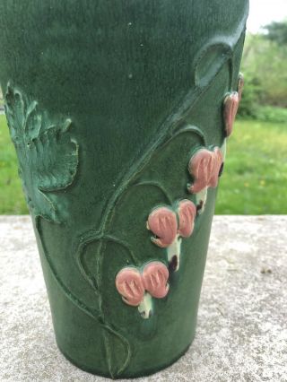 DOOR Pottery Scott Draves Bleeding Hearts Vase 10” C.  1997 4