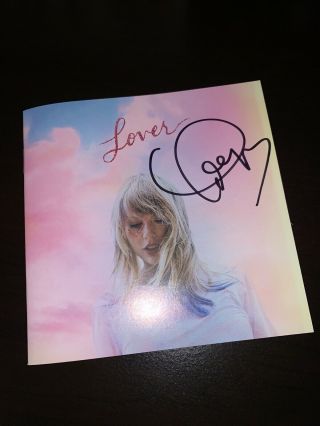 Taylor Swift Lover Signed Cd Insert,  Me Cd Single 100 Authentic