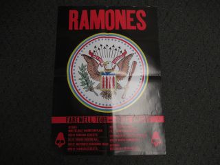 Vintage The Ramones Tour Poster Punk 4