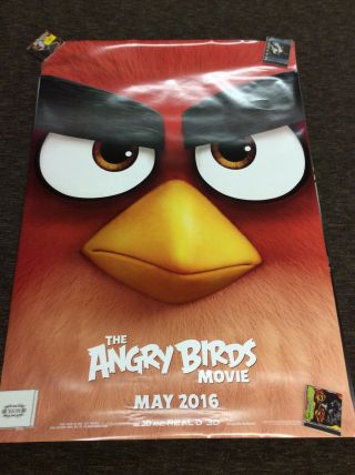 The Angry Birds Movie 2016 4x6 48x72 " Bus Stop Shelter Double Sided Poster