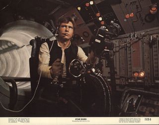 Star Wars 1977 11x14 Orig Lobby Card Fff - 57876 Very Fine Harrison Ford