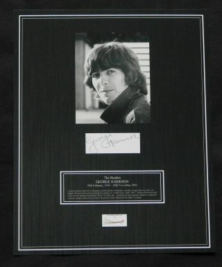 The Beatles / George Harrison / Hair / 1964 Photo & Autograph /
