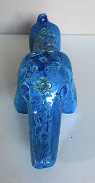 Bitossi Londi Dachshund Rimini Blu Italy Ceramic Sculpture Dog Aldo Mid Century 2