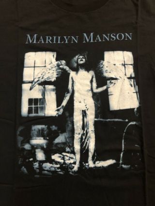 Marilyn Manson Winterland Vintage T - Shirt Antichrist - Xl - Very Rare