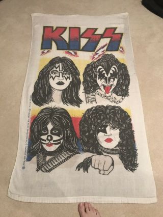 Rare 1978 Kiss Official Beach Towel