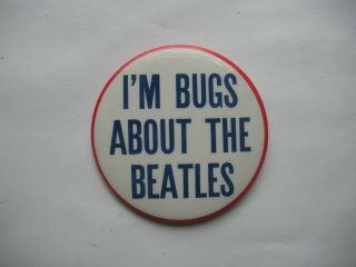 Beatles 1964 0riginal Pinback Button " I 