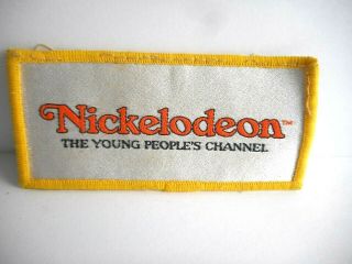 Htf 1980 - 81 Early Nickelodeon Sew On Patch 4 " X 2 " Young Peoples Channel