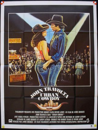 Urban Cowboy - John Travolta / Country 1980 French Movie Poster 47x63 "