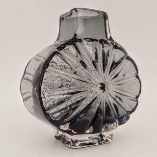 Vintage 1960s Whitefriars Baxter Art Glass Pewter Sunburst Vase 9676