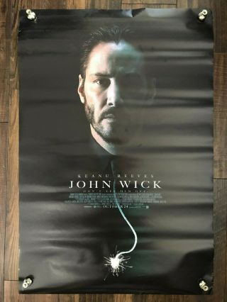 John Wick Movie Film Double Sided Theatrical Poster 27x40 D/s Keanu Reeves