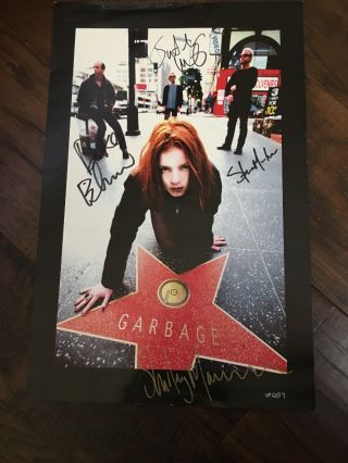 Garbage Signed Lithograph Shirley Manson Authentic Fan Club - Plus 12 Cds