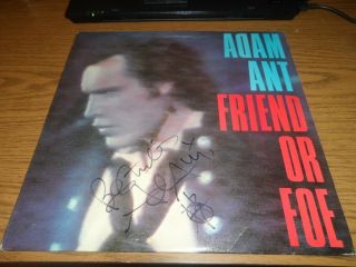 Adam Ant Signed Autographed Album Vinyl Friend Or Foe