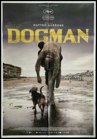 Dogman Movie Poster 39x55 " 2sh Italian Matteo Garrone Crime Cannes