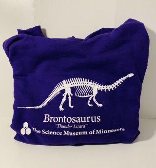 “stranger Things” Brontosaurus Authentic Science Museum Of Mn Hoodie Xl