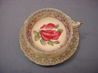 Vintage Paragon Large Rose Teacup & Saucer