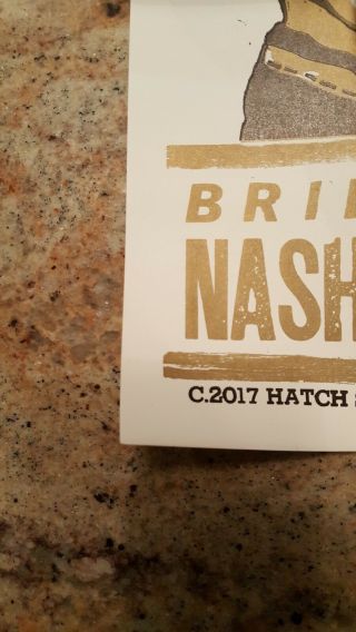 Guns n Roses Lithograph Nashville Tennessee Hatch Show Poster 11 - 13 2017 and 3