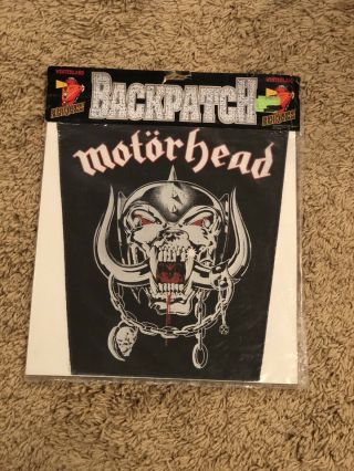 Vtg Motorhead Patch Back Patch Rare 1988 Rock Express Lemmy Rip Metal Look Og