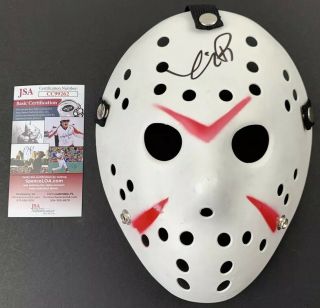 Kevin Bacon Signed Jason Voorhees Mask Friday The 13th W/ Jsa Authentication